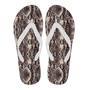 Brown Snakeskin Python Skin Pattern Print Men & Women Flip Flops