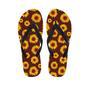 Brown Sunflower Men's Flip Flops