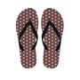 Brown Tiny Polka Dot Men's Flip Flops