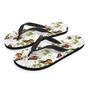 Butterfly Floral Print Men's Flip Flops