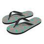 Cartoon Palm Tree Hawaiian Print Men's Flip Flops