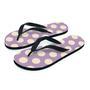 Chocolate Brown Polka Dot Men's Flip Flops