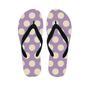 Chocolate Brown Polka Dot Men's Flip Flops