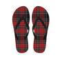 Christmas Red Plaid Scottish Men's Flip Flops