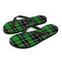 Christmas Tartan Green Plaid Scottish Men's Flip Flops