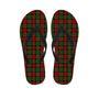 Christmas Tartan Red Plaid Men's Flip Flops