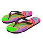 Colorful Abstract Paint Men's Flip Flops