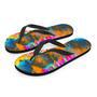 Colorful Abstract Tie Dye Men's Flip Flops