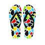 Colorful Cow Print Men's Flip Flops