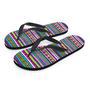 Colorful Indian Aztec Doodle Triangles Men's Flip Flops