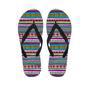 Colorful Indian Aztec Doodle Triangles Men's Flip Flops