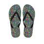 Colorful Neon Leopard Men's Flip Flops