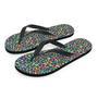 Colorful Neon Leopard Men's Flip Flops