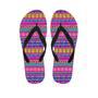 Colorful Neon Tribal Navajo Aztec Print Men's Flip Flops