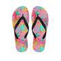 Colorful Palm Tree Hawaiian Print Men's Flip Flops