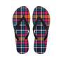 Colorful Plaid Tartan Men's Flip Flops