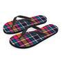 Colorful Plaid Tartan Men's Flip Flops