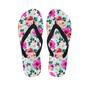 Colorful Rose Floral Men's Flip Flops