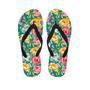 Colorful Rose Flower Men's Flip Flops