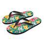 Colorful Rose Flower Men's Flip Flops