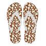 Cow Brown Pattern Print Men & Women Flip Flops