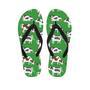 Cow In Green Grass Print Men's Flip Flops