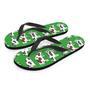 Cow In Green Grass Print Men's Flip Flops