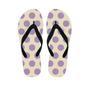 Cream And Brown Polka Dot Men's Flip Flops