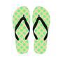 Cream And Teal Polka Dot Men's Flip Flops