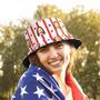 Custom Face American Flag of July Bucket Hat for Men, Women, Fisherman Hat