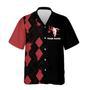 Custom Hawaiian Bowling Shirt Personalized Name Red & Black Bowler Team Hawaiian For Bowling Lovers