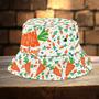 Custom Name Carrot Bucket Hat for Girl, Women, Carrot Lovers Hat