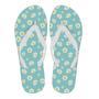 Cute Daisy Polkadot Pattern Print Men & Women Flip Flops