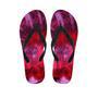 Dark Red Tie Dye Men's Flip Flops