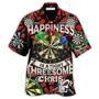 Darts Happiness Black And Red Multi Style Hawaiian Shirt, Dart All Pattern Hawaiian Shirt