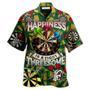 Darts Happiness Black And Red Multi Style Hawaiian Shirt, Dart All Pattern Hawaiian Shirt