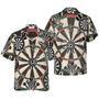 Darts Icon Game Pattern Hawaiian Shirt, Colorful Summer Aloha Shirt , Gift For Friend, Team, Darts Lovers