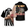 Darts I'm Not 50 I'm Bullseye Hawaiian Shirt, Colorful Summer Aloha Shirt , Gift For Friend, Team, Darts Lovers