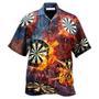 Darts Love It Fire Hawaiian Shirt, Idea Gift for Dart Player, Summer Sport Gift