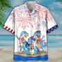 Dinosaur Hawaiian Shirt, Dinosaurus Independence'S Day Full Print Hawaii Shirts For Men And Woman