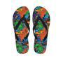 Dinosaur T-Rex Graffiti Print Men's Flip Flops