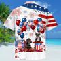 Doberman Independence Day Hawaiian Shirt, Dog Hawaii Beach Shirt Short Sleeve For Of July