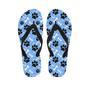 Dog Bone Paw Men's Flip Flops