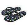 Dog Paw Print Men's Flip Flops