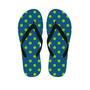 Emerald Green Polka Dot Men's Flip Flops