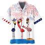 Flamingo Hawaiian Shirt, Independence Day Is Coming Gift, Funny Flamingo Hawaii Aloha Shirt Full Print