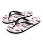 Flamingo Pineapple Print Men's Flip Flops