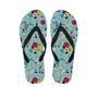 Floral Flower Print Men's Flip Flops