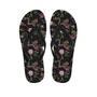 Floral Janpanese Dragon Print Men's Flip Flops