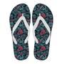 Floral Rose Sugar Skull Skeleton Girly Pattern Print Men & Women Flip Flops